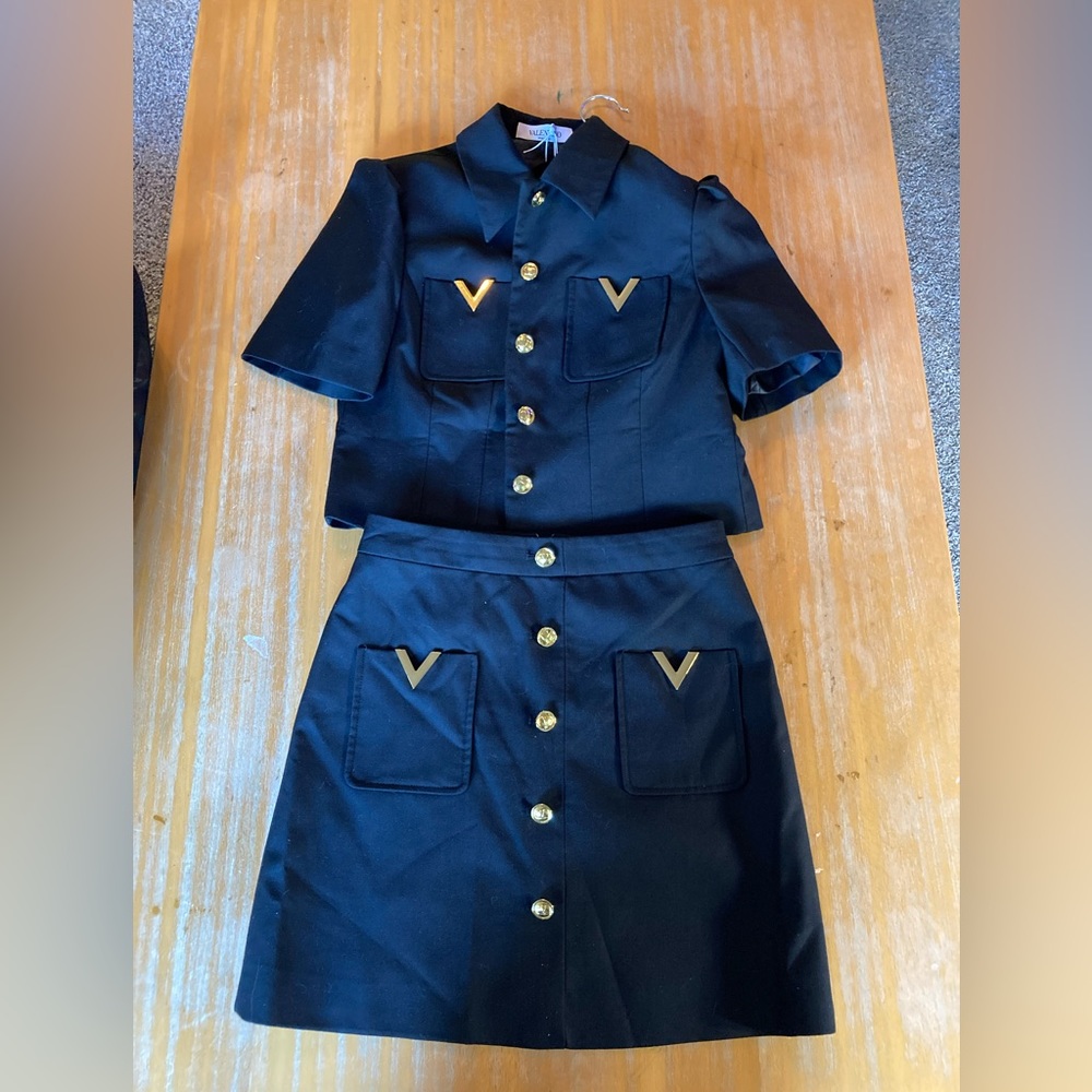 Valentino Spa Skirt Set Made In Italy Size S